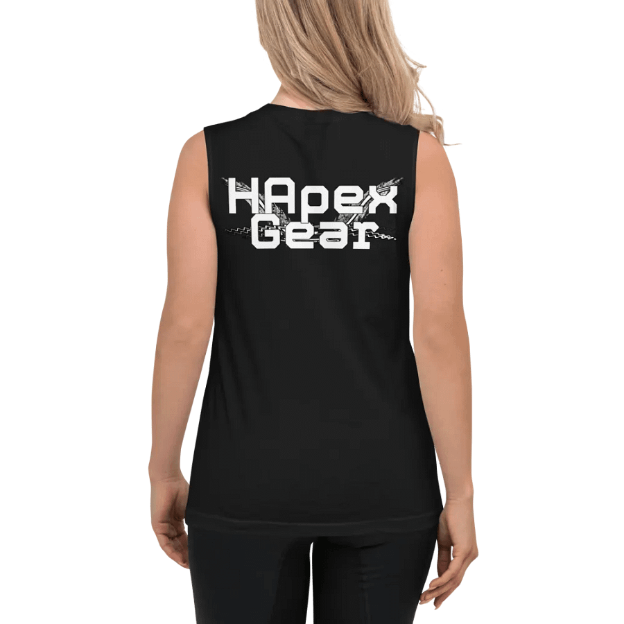 Muscle Tank - Embroidered - White HApex Gear White Logo product image (6)