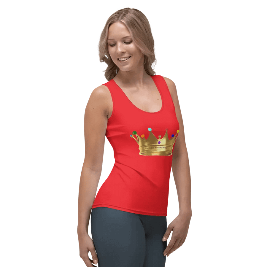Queendom Beautiful Women Crown Tank Top/Red (TM) product image (4)