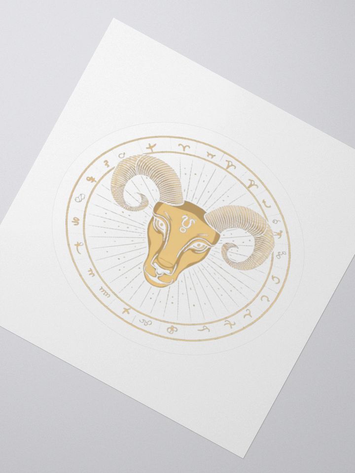 Aries Zodiac Kisscut Sticker product image (5)