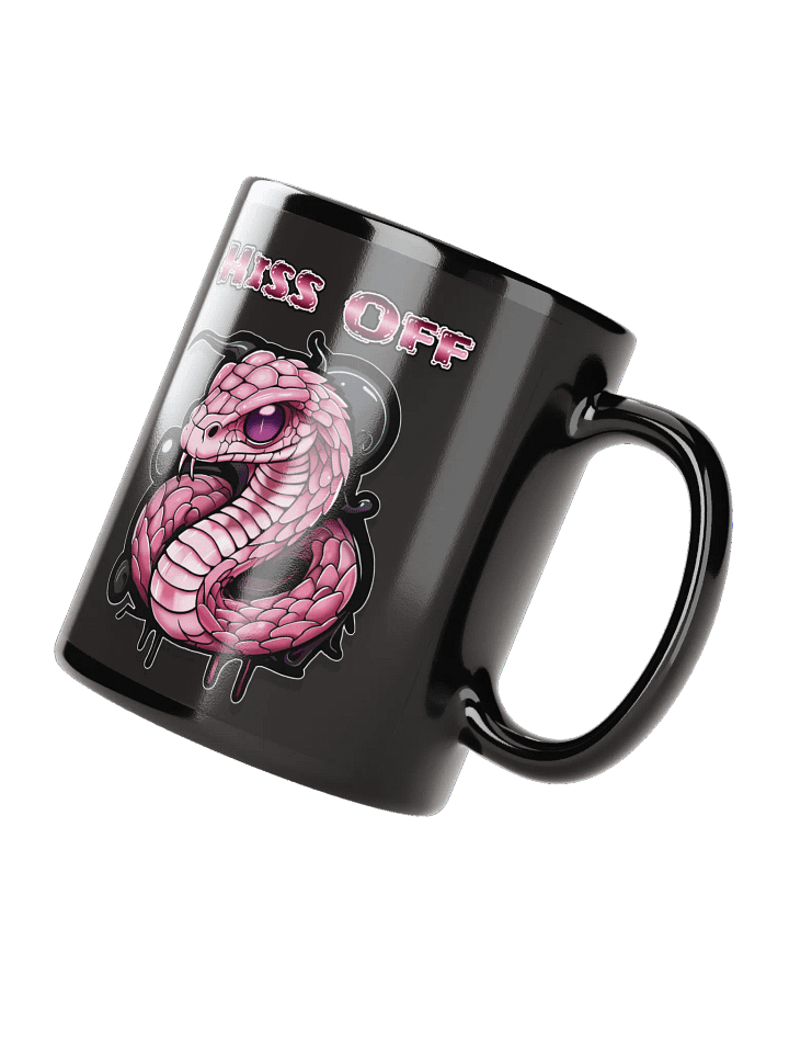 Hiss Off Black Ceramic Mug - With Words product image (2)