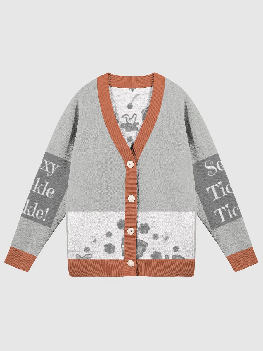 Rust - Sexy Tickle Tickle Fall Rooster Jacquard Knit Cardigan product image (1)