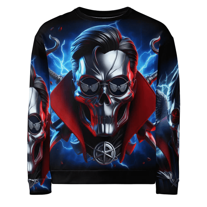 Silver Robot-Skull Face - Unisex Sweatshirt #31 product image (1)