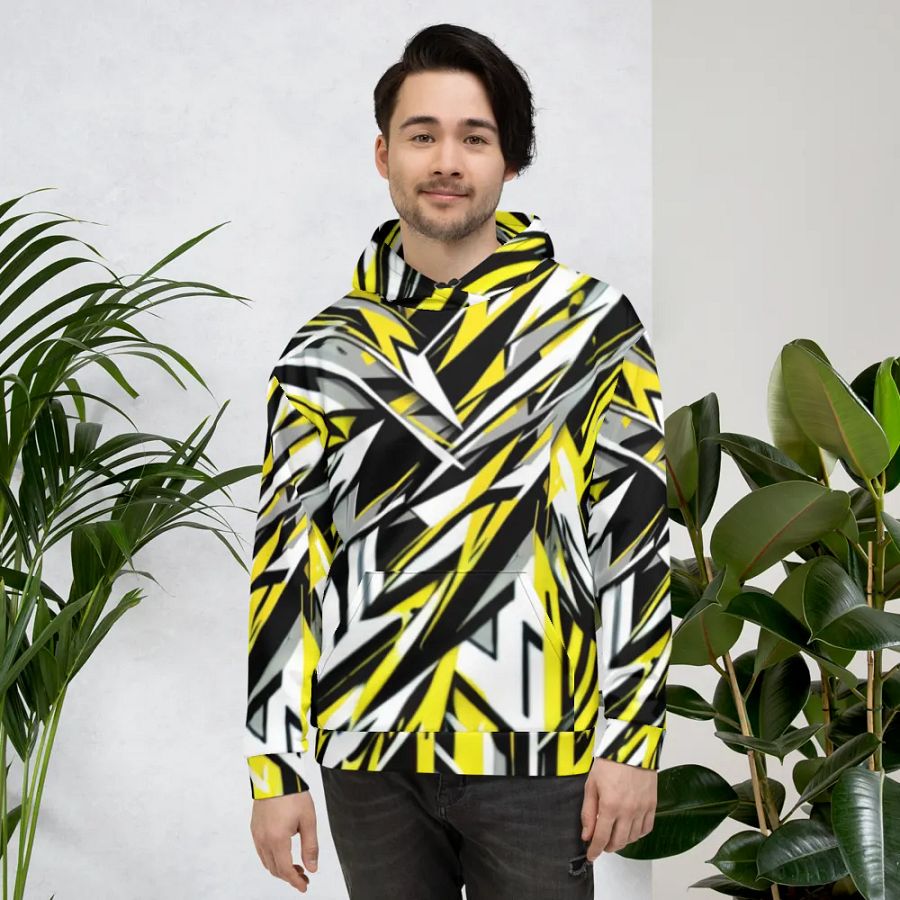 Dynamic Geometric Fusion Unisex Hoodie product image (4)