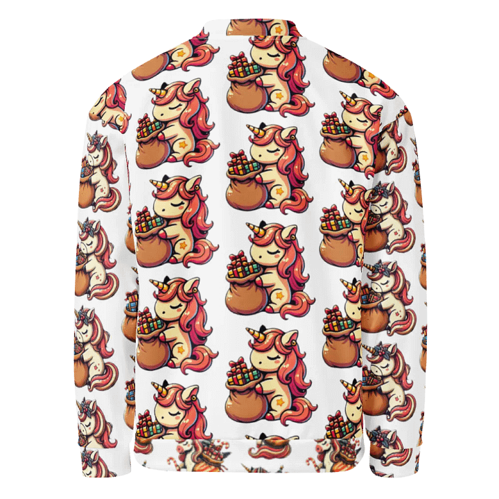 Vibrant Fox Tales All-Over Print Bomber Jacket product image (2)