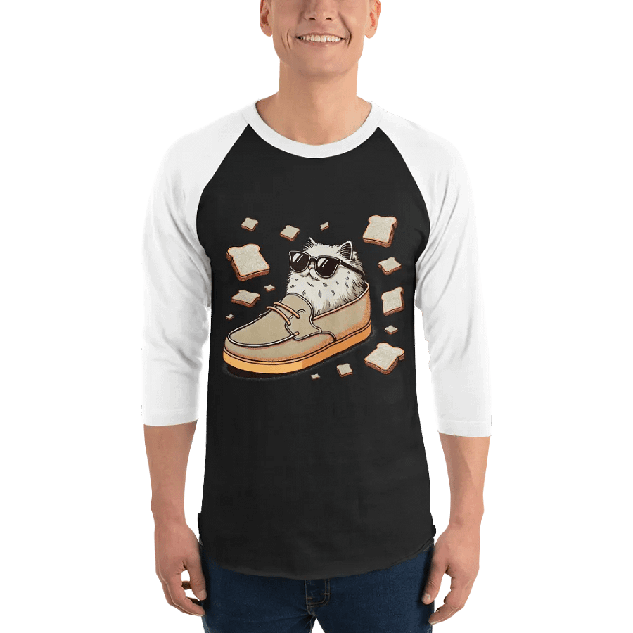 Toast Cat #2 - Baseball Style Tee product image (1)