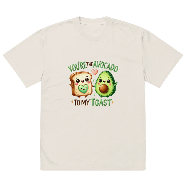 Avocado to My Toast - Word Pun Oversized Tee product image (14)