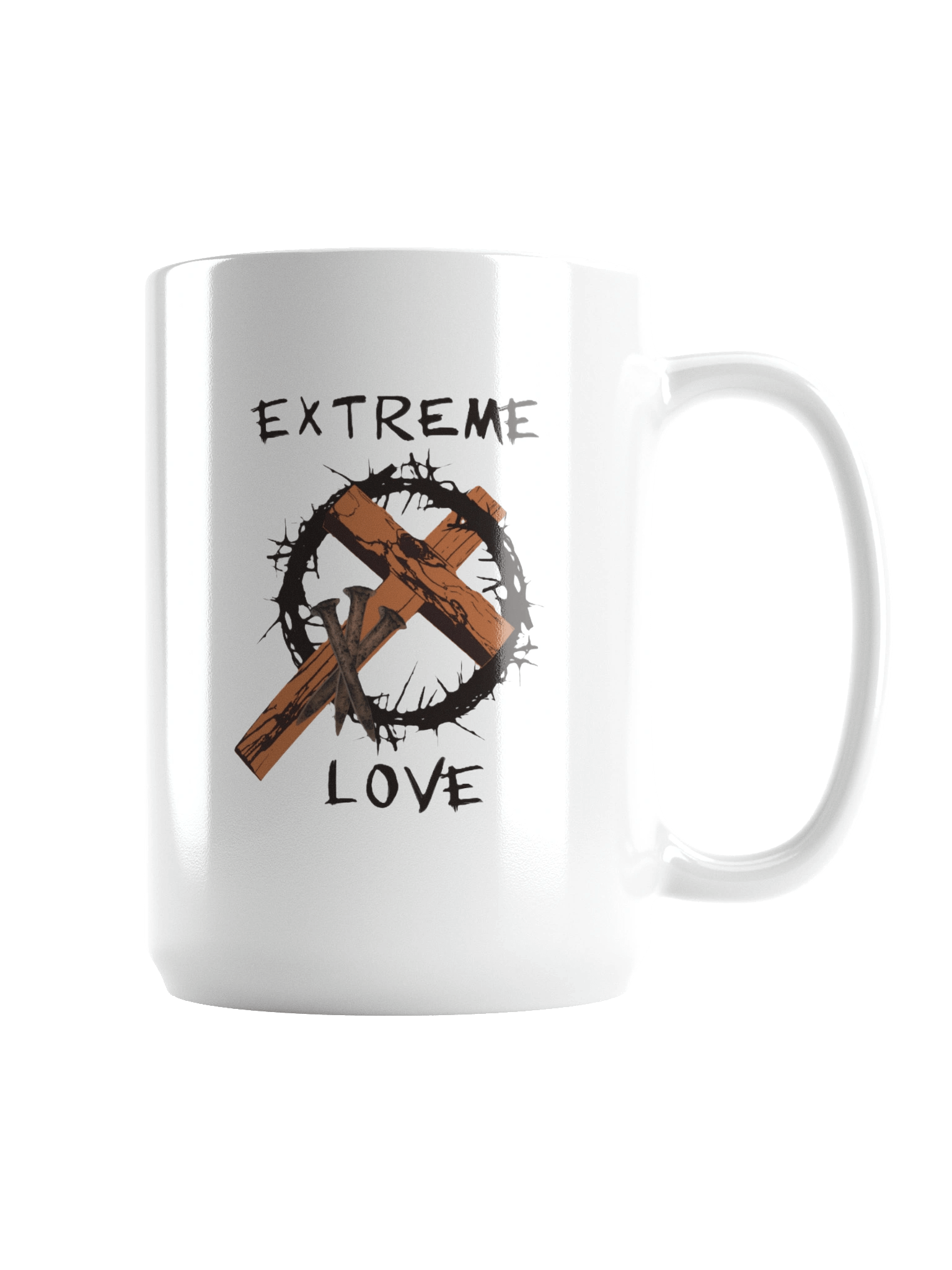 Extreme Love Wooden Cross Mug product image (2)