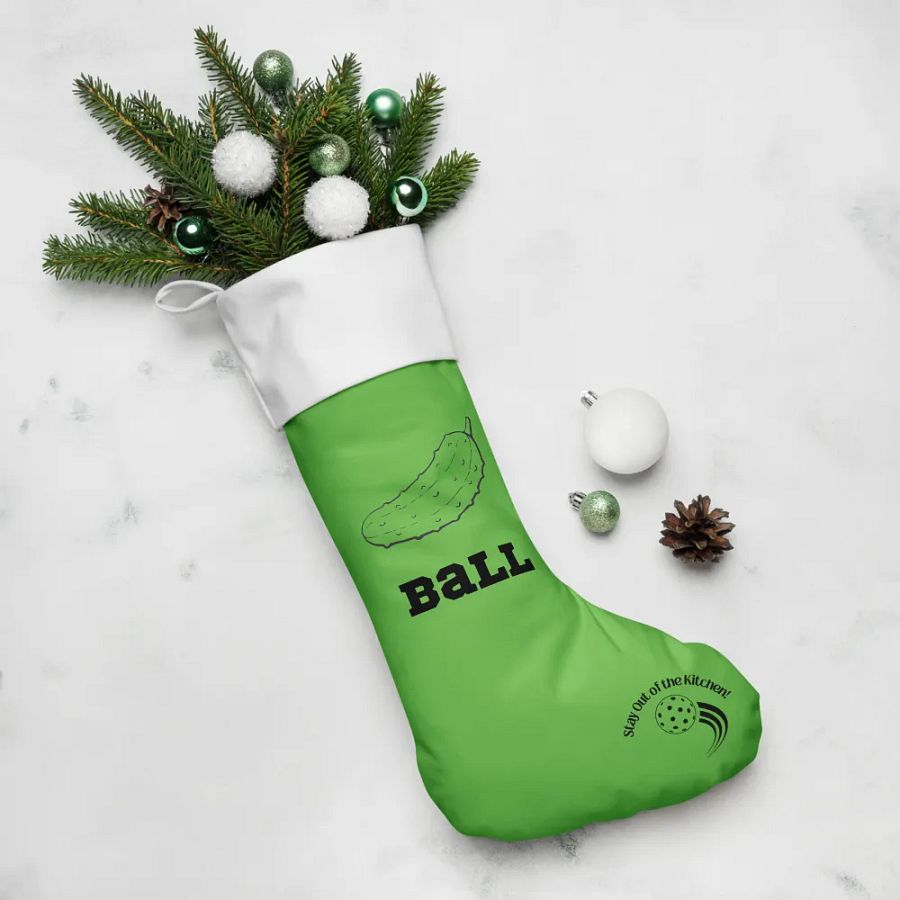 Pickleball Holiday Fun Christmas Stocking product image (6)
