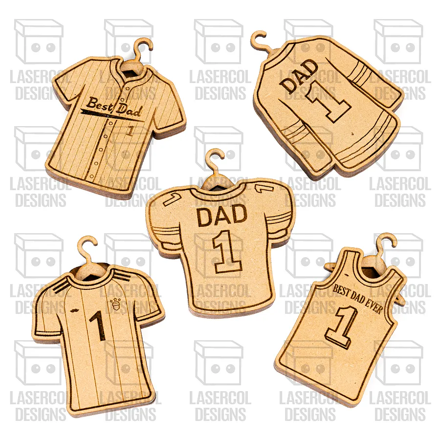 Father's Day Gift Sports Jersey Plaque Trophy For Dad - Laser Cut Files product image (7)