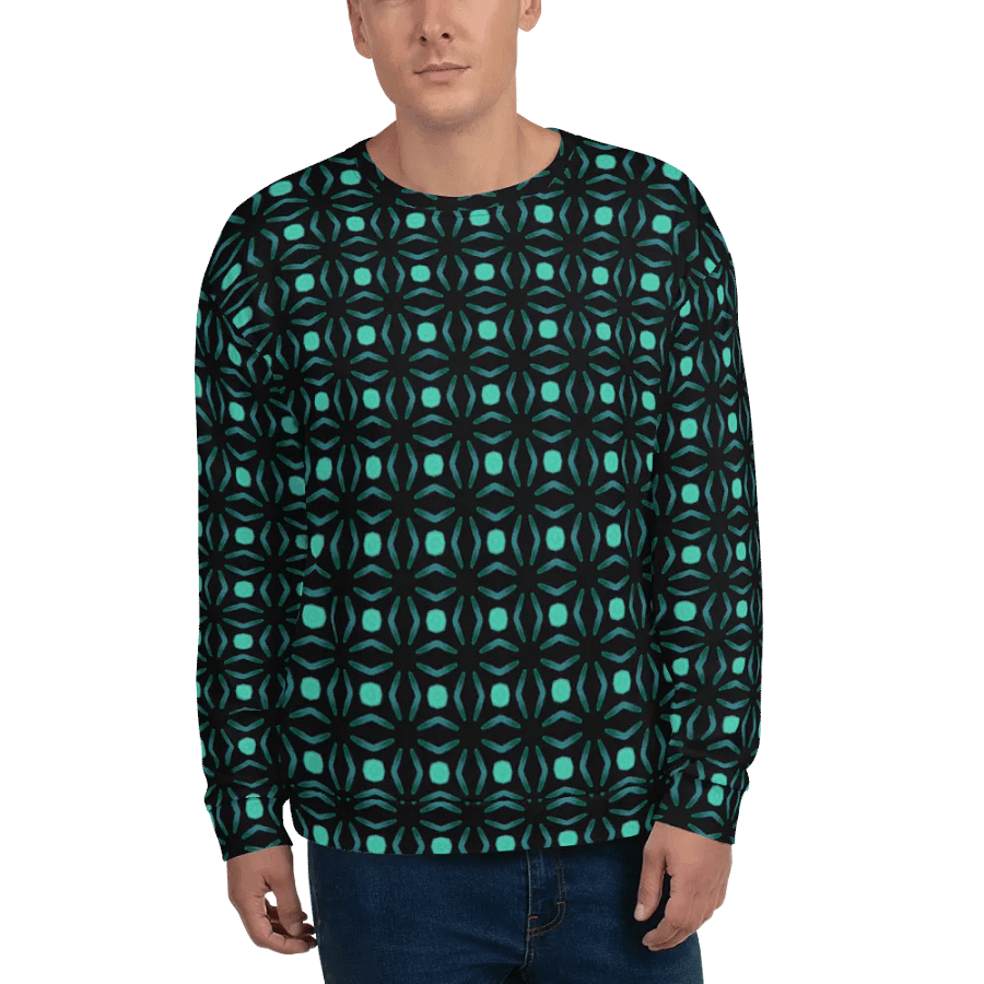 Abstract Repeating Values Unisex All Over Print Sweatshirt product image (6)