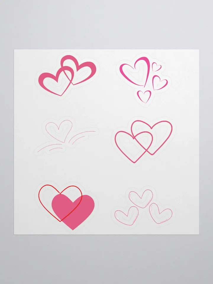 Hollow hearts .2 sticker product image (3)