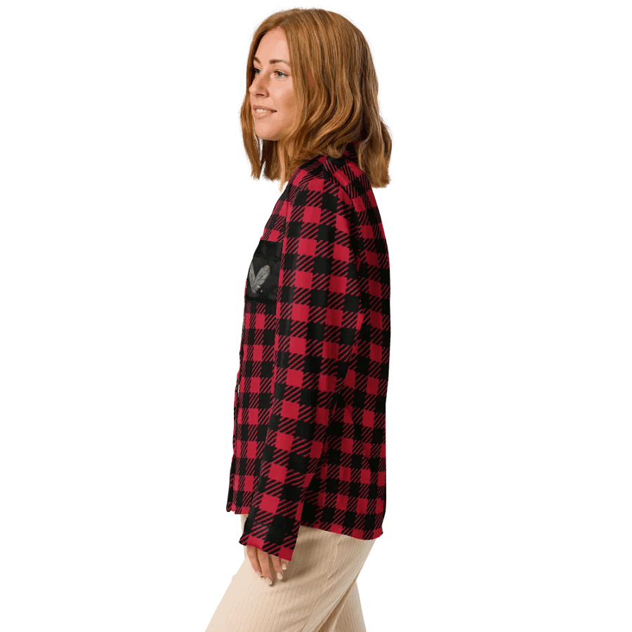 Feathered Plaid Dream Women's Pajama Top product image (4)