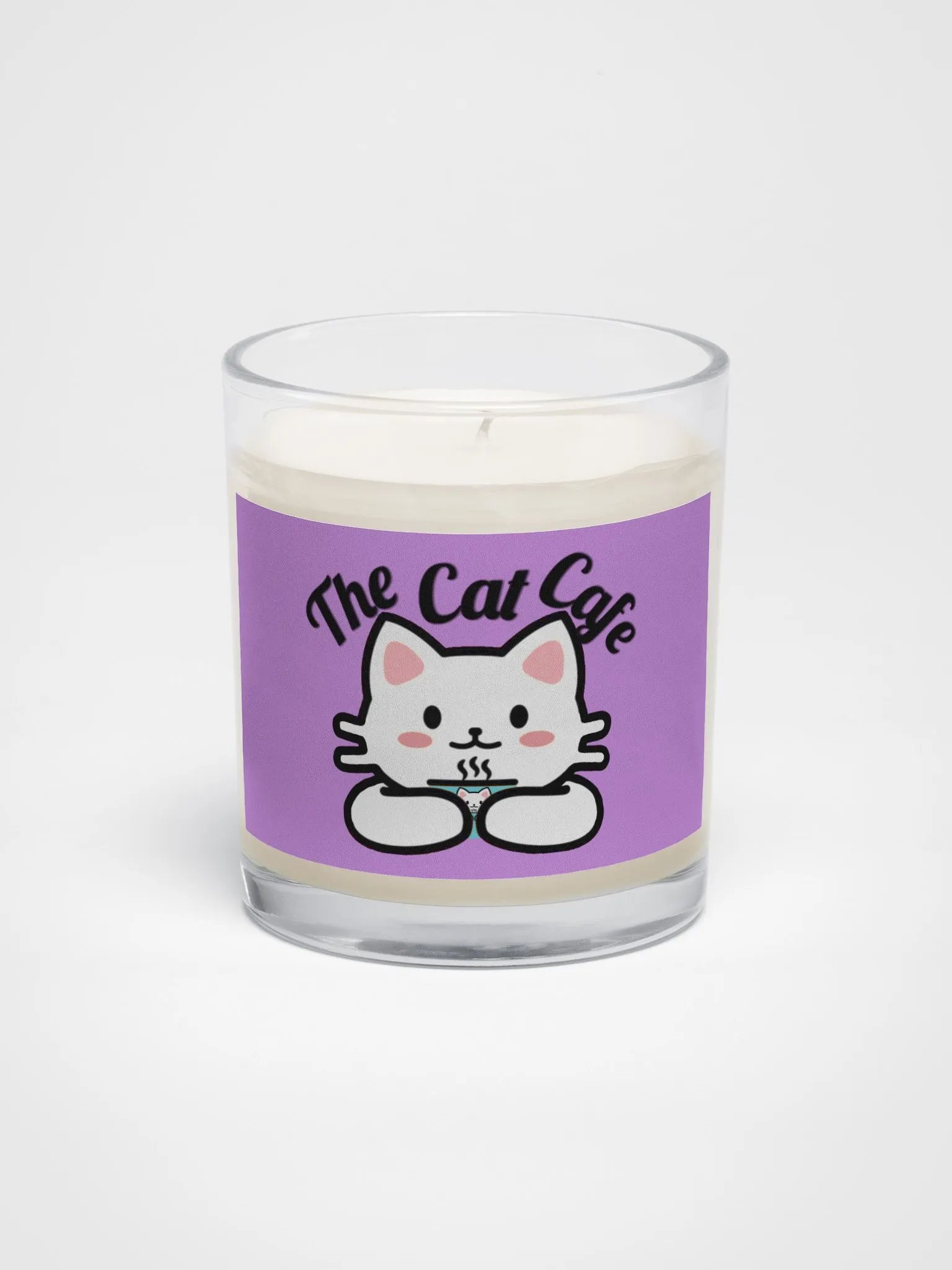 The Cat Cafe Logo Soy Wax Candle product image (1)