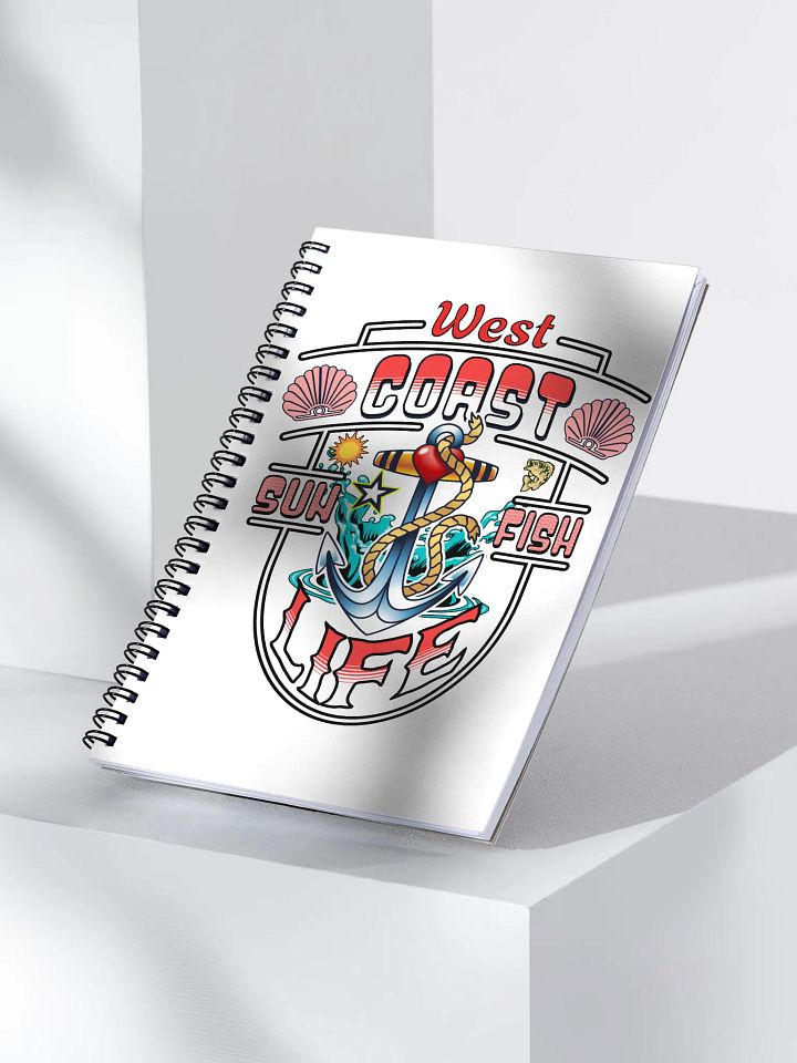 Sun Fish Life Anchor Spiral Notebook product image (2)