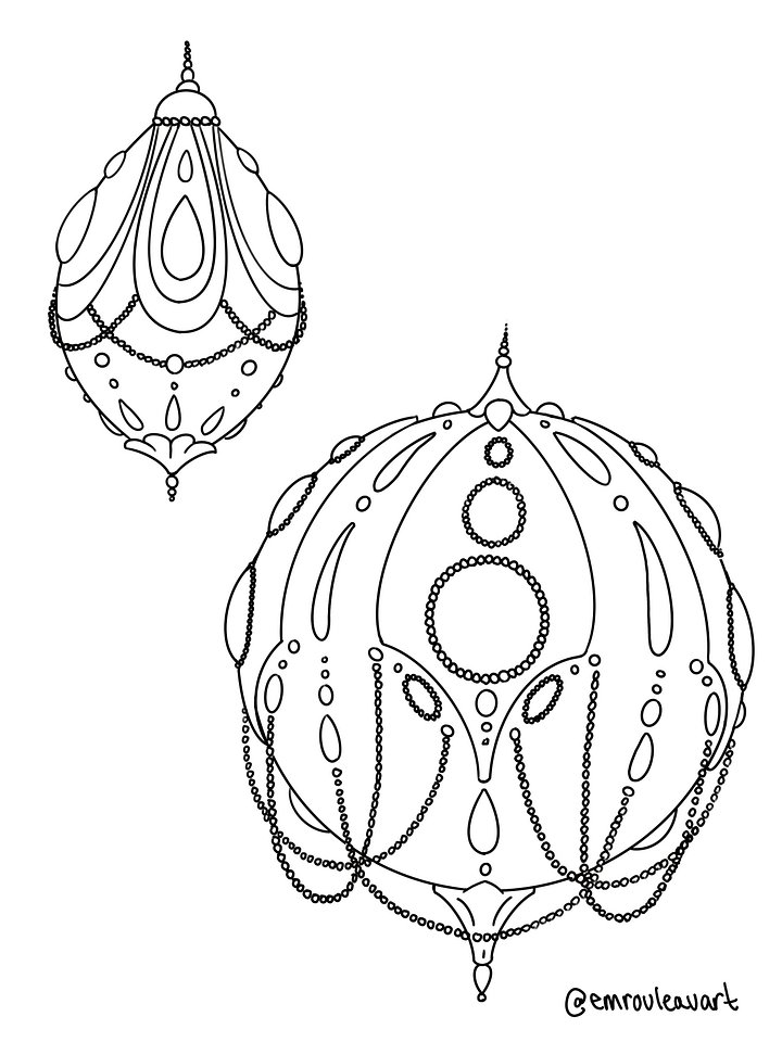 FREE Ornament Colouring Pages - Window Transfers product image (1)