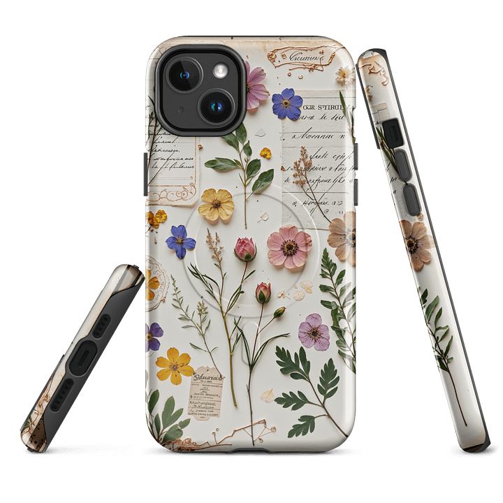 Vintage Botanical Journal Collage iPhone® Case Mag Safe product image (1)