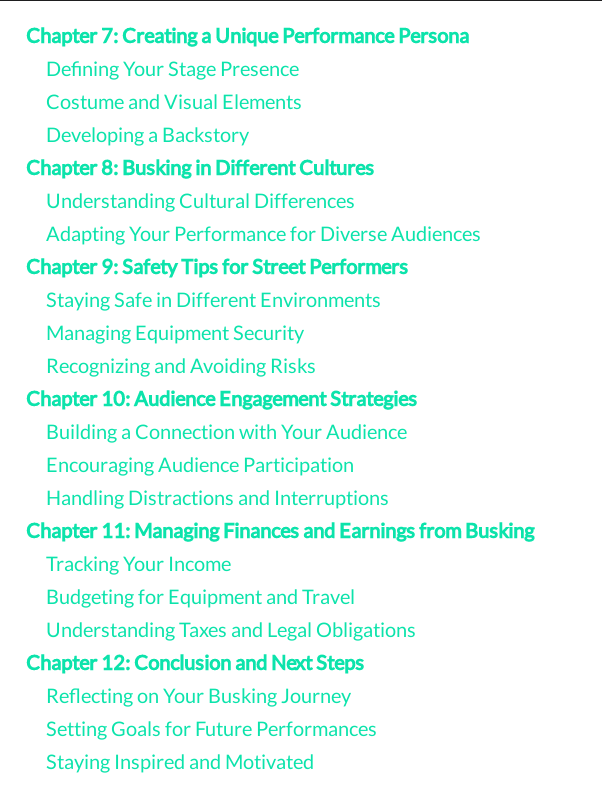 E-book; Street Savvy: What You Need To Know To Succeed At Busking product image (3)