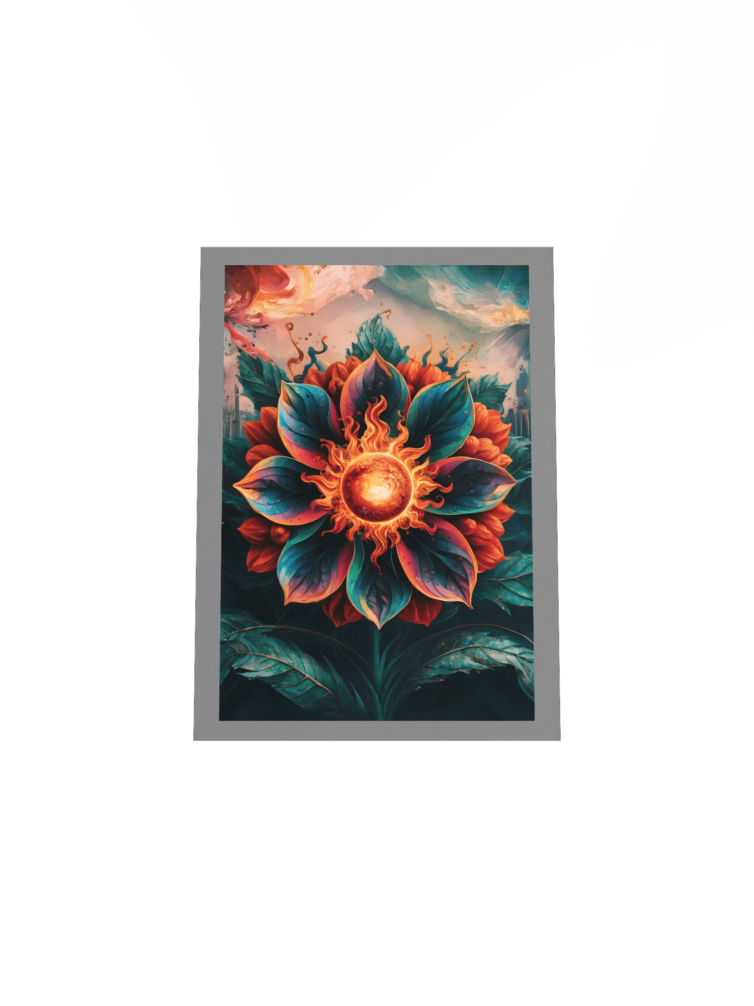 Stellar Sunflower Poster – Surreal Cosmic Bloom Wall Art product image (5)