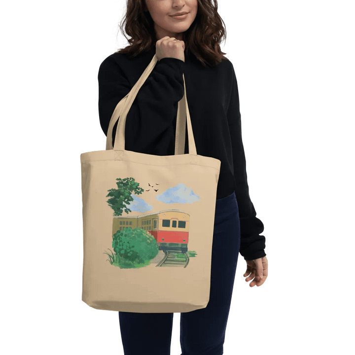 Retro Railway Tote Bag product image (2)