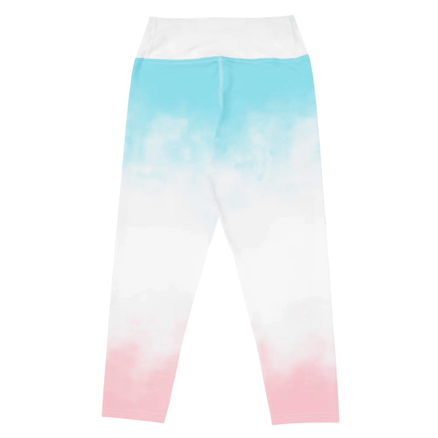 Pastel Clouds All-Over Capri Leggings product image (5)
