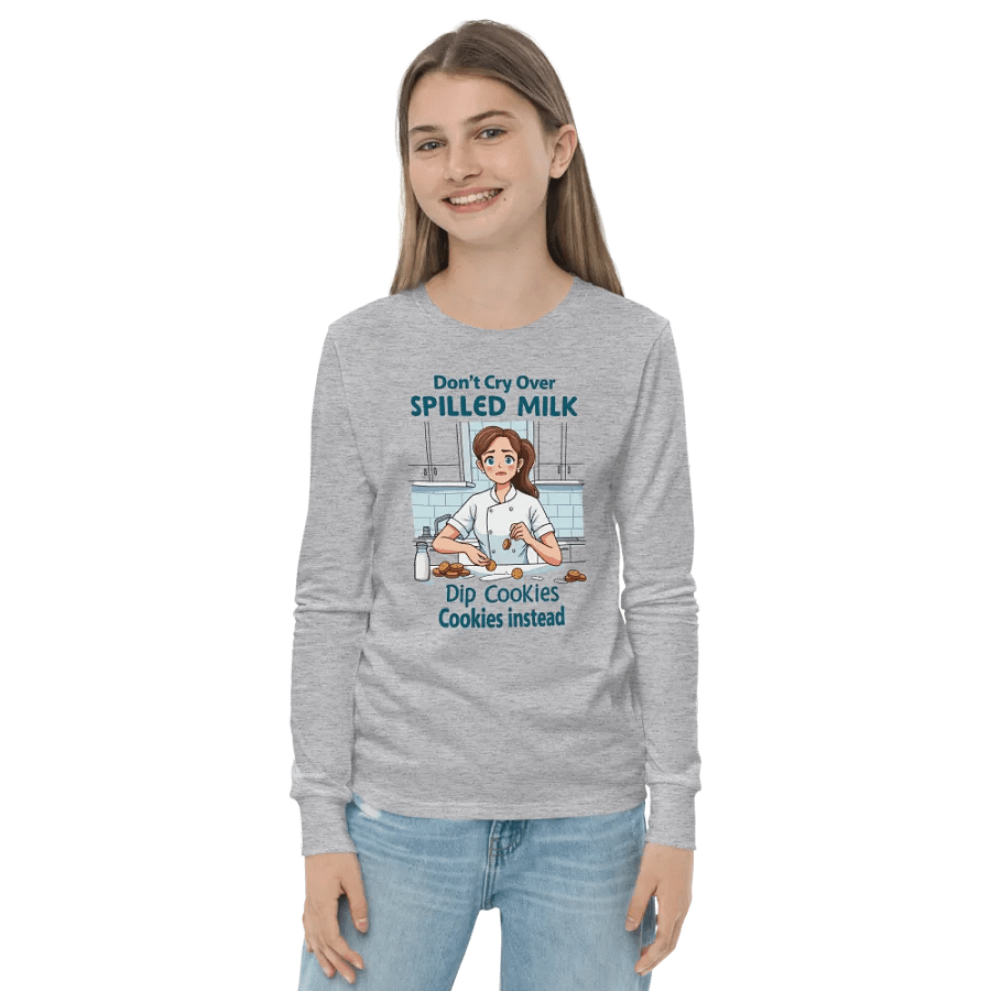 Spilled Milk, Dipped Cookies Long Sleeve Tee product image (20)