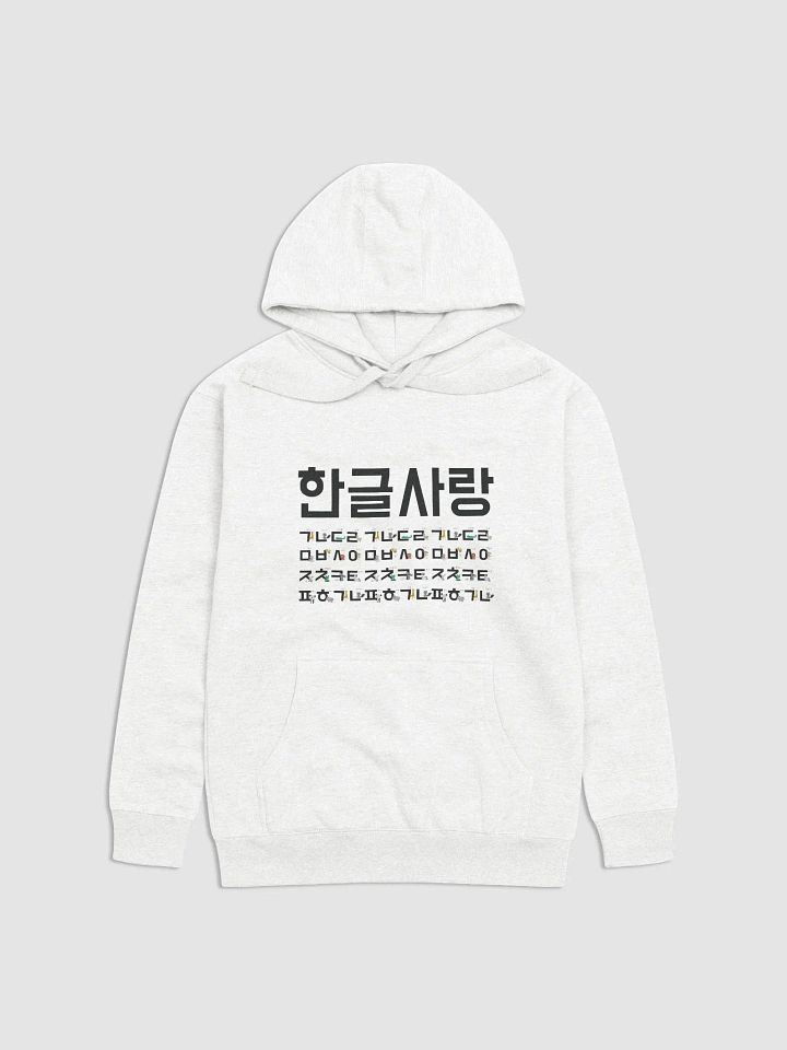 Korean Alphabet and Animal Illustration Unisex Hoodie, Learn South Korean product image (1)
