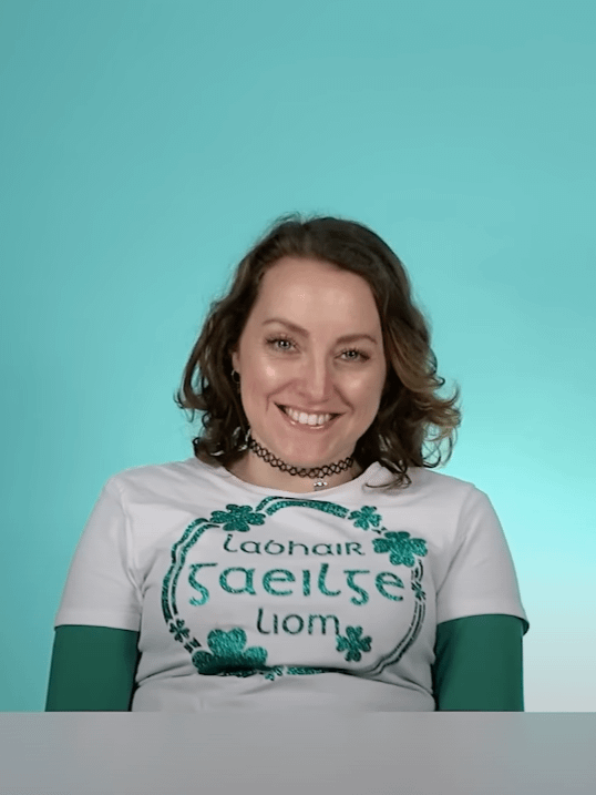 Speak Irish To Me - Labhair Gaeilge Liom ☘️ Supersoft Tee with Vintage-Feel Print product image (2)