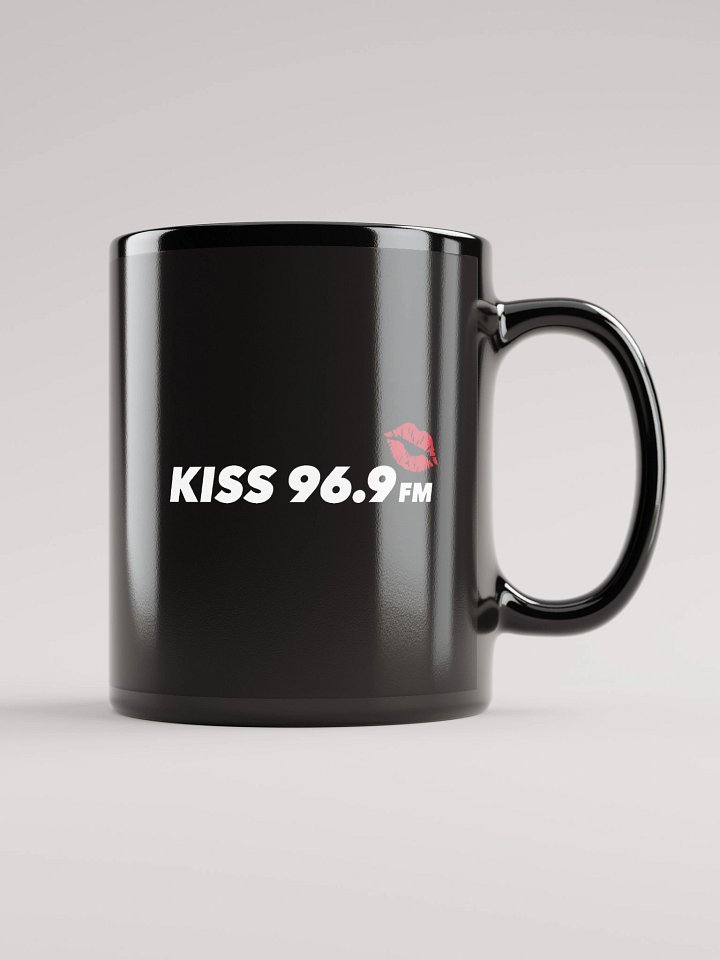 Kiss 969 logo black coffee mug product image (2)