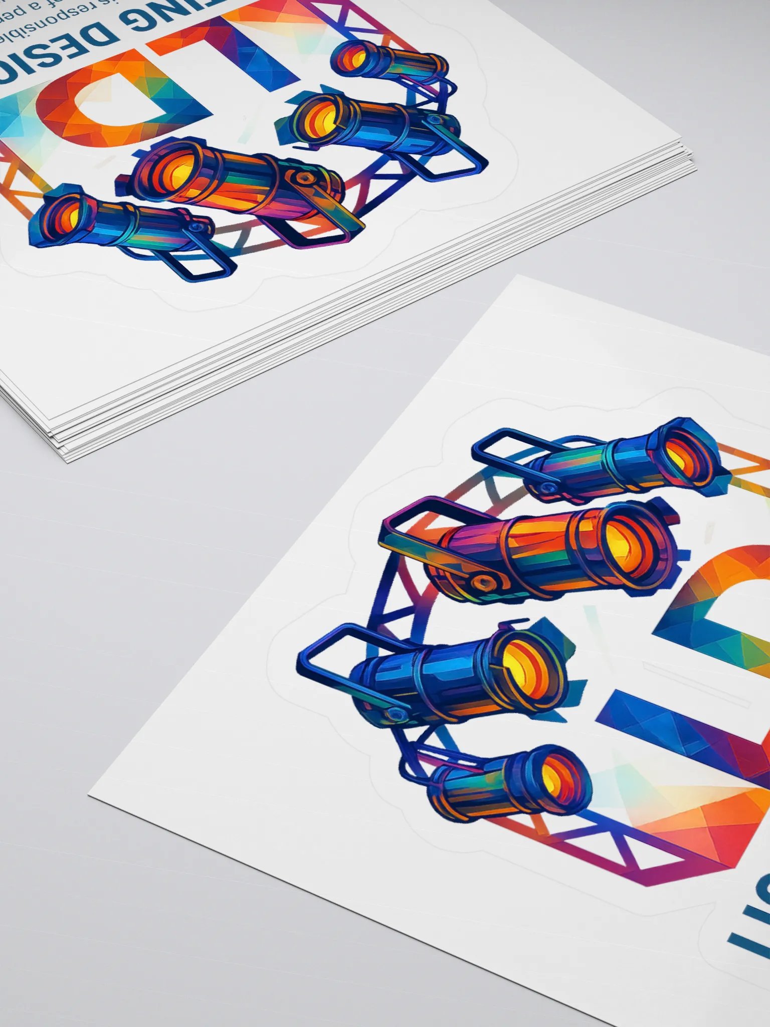 Theatrically Jerry: "LD (Light Designer) Prismatic Series Stickers product image (11)