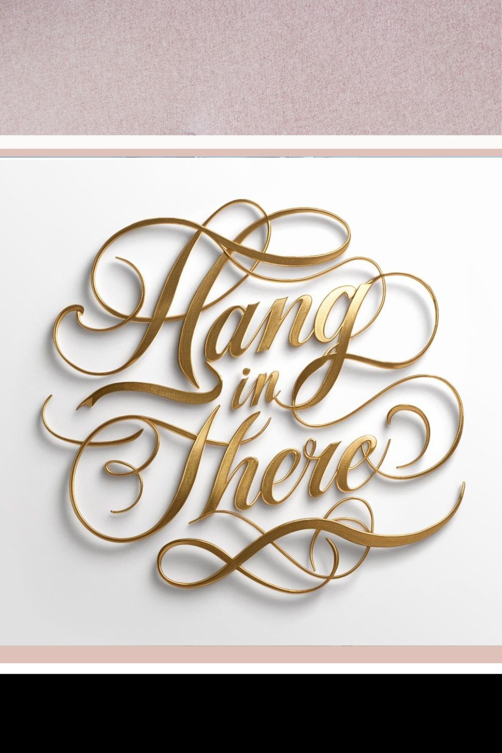 Self-Love Affirmation Art for Goal Manifestation and Self-Care - Hang In There! product image (1)