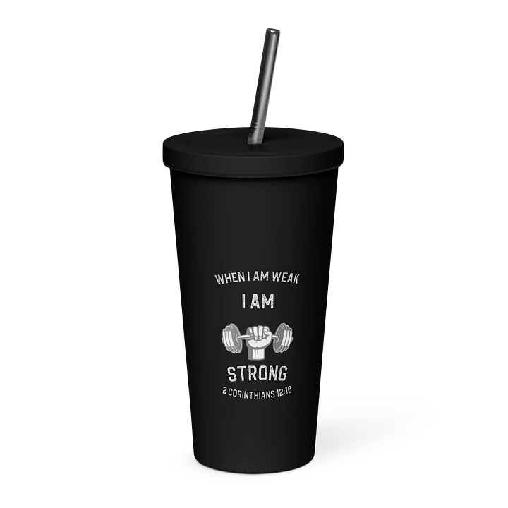 I Am Strong 20 oz. Isolated Cup: Black product image (1)