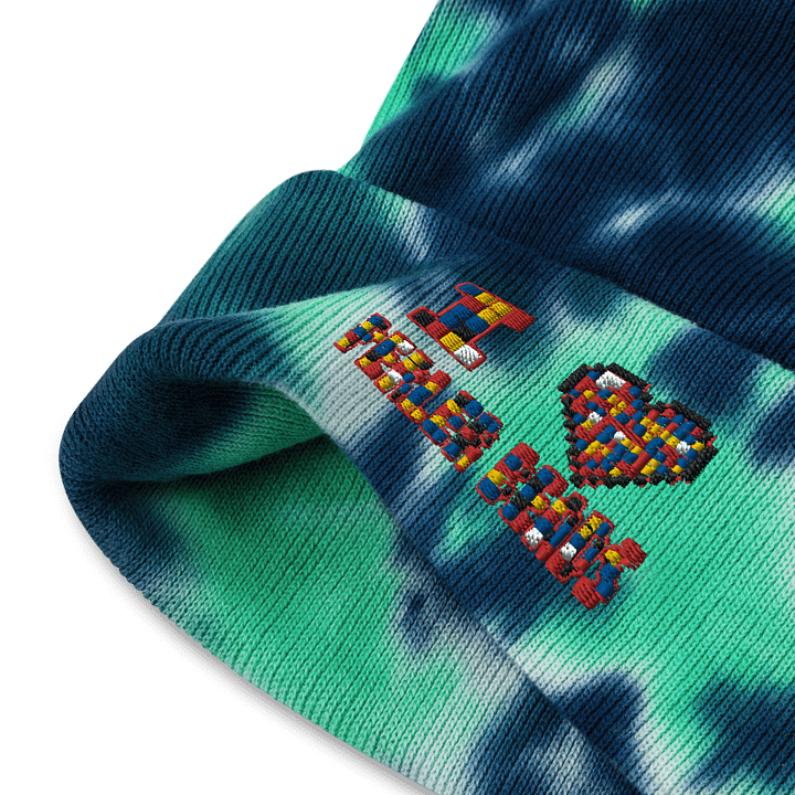 I Heart Perler Bead Tie Dye Touque product image (2)