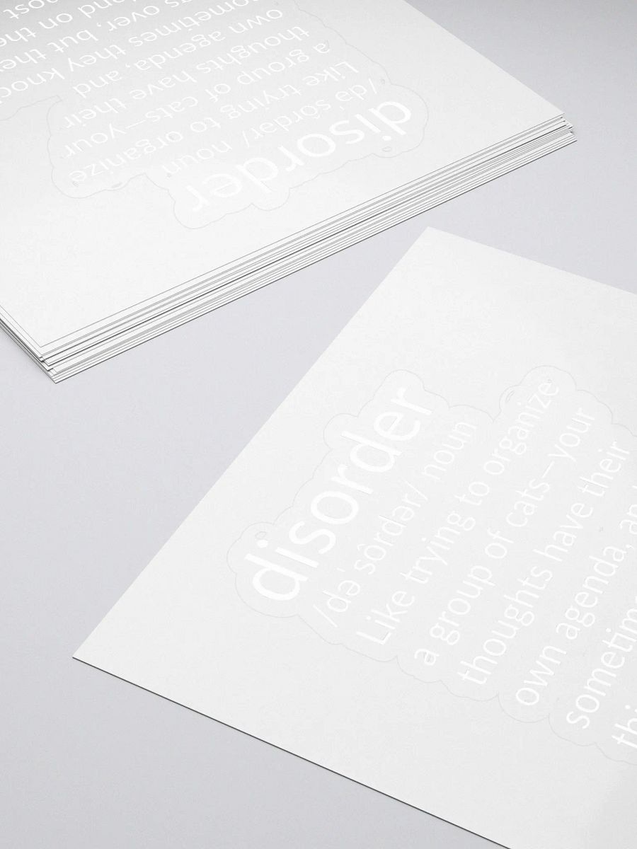 Disorder Sticker: Tiny Chaos, Big Laughs product image (4)