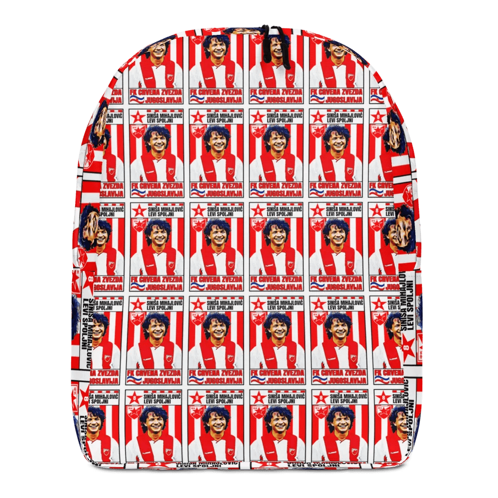 Siniša Mihajlović (FK Crvena Zvezda) #2 All-Over Print Minimalist Backpack product image (5)