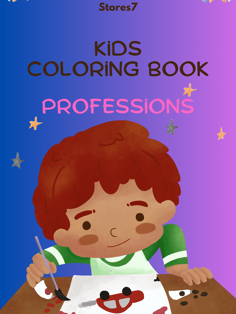 STORES7 KIDS COLORING BOOK (PROFESSIONS) product image (1)