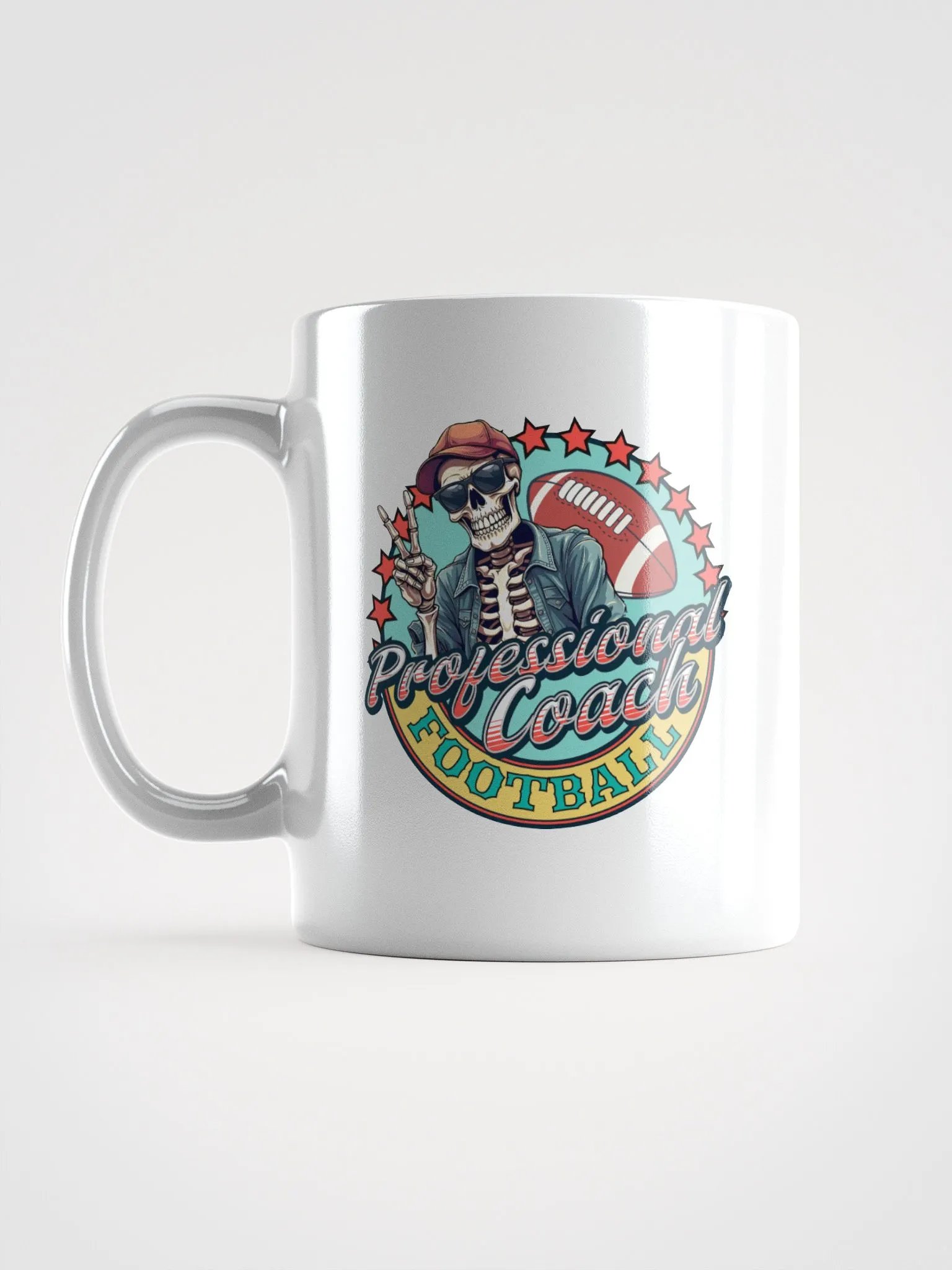 Professional Coach Skeleton Football Peaceful Mug product image (1)