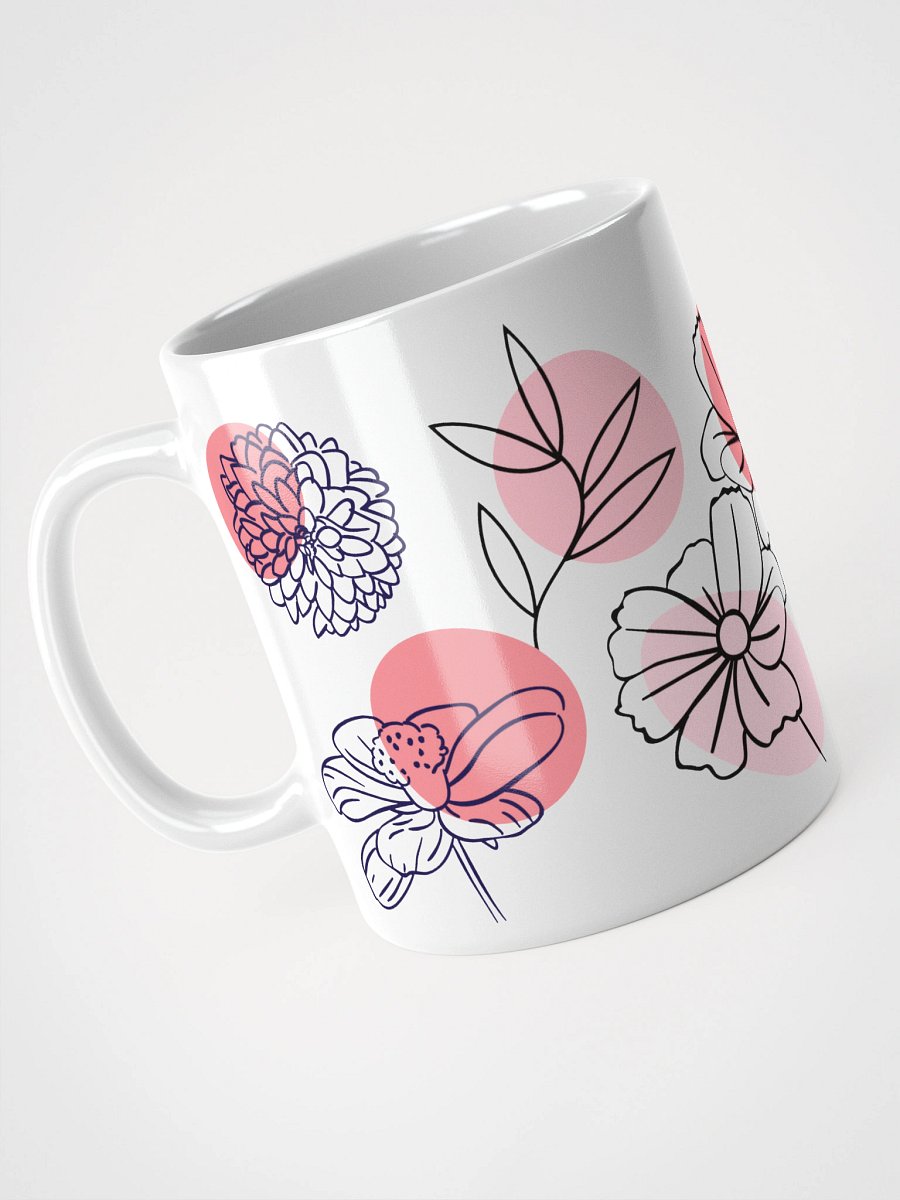 Mug Blanc - Fleur de Capri - Cadeau Floral Stylisé product image (3)