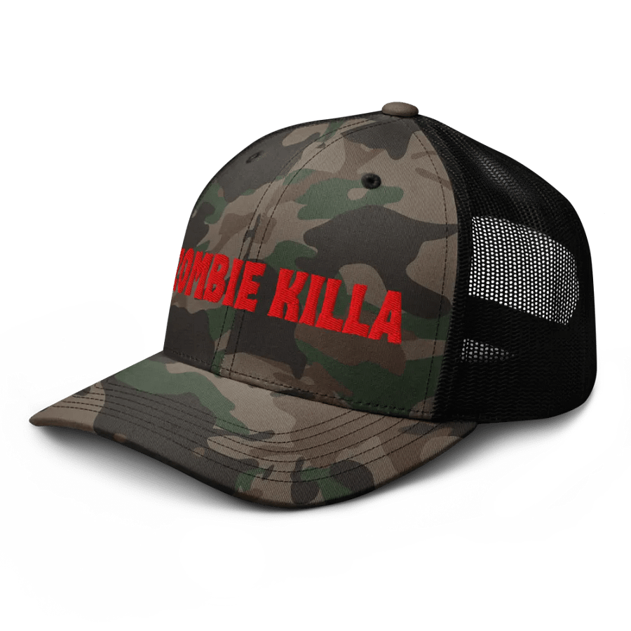 ZOMBIE KILLA Camo Trucker Hat product image (4)