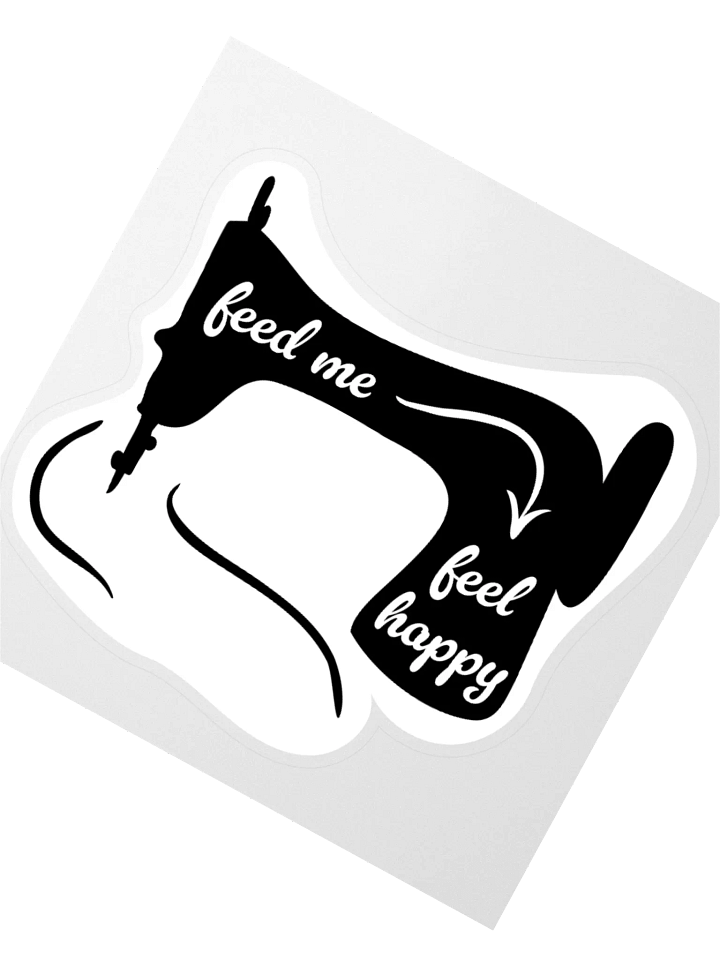 Feed me Feel happy Sticker product image (2)