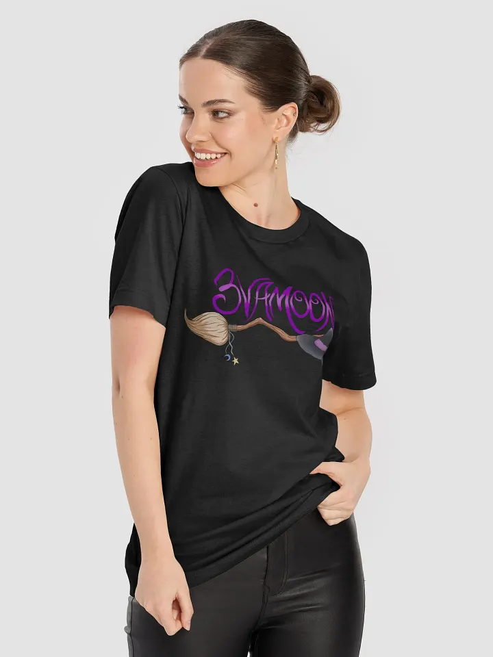 3vamoon Witch Broom tee shirt product image (2)