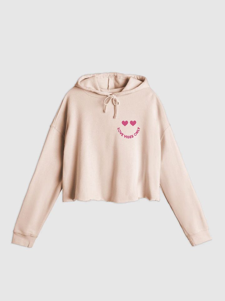 Love Vibes Only Cropped Hoodie product image (3)