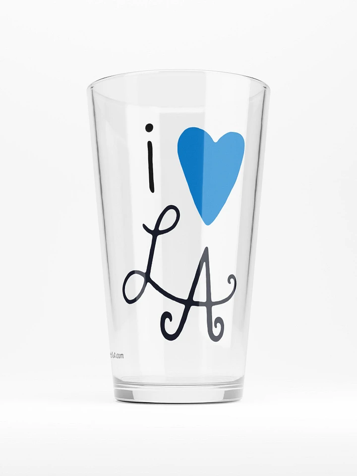 i ❤️ LA Pint Glass ~ Dodger Blue product image (1)