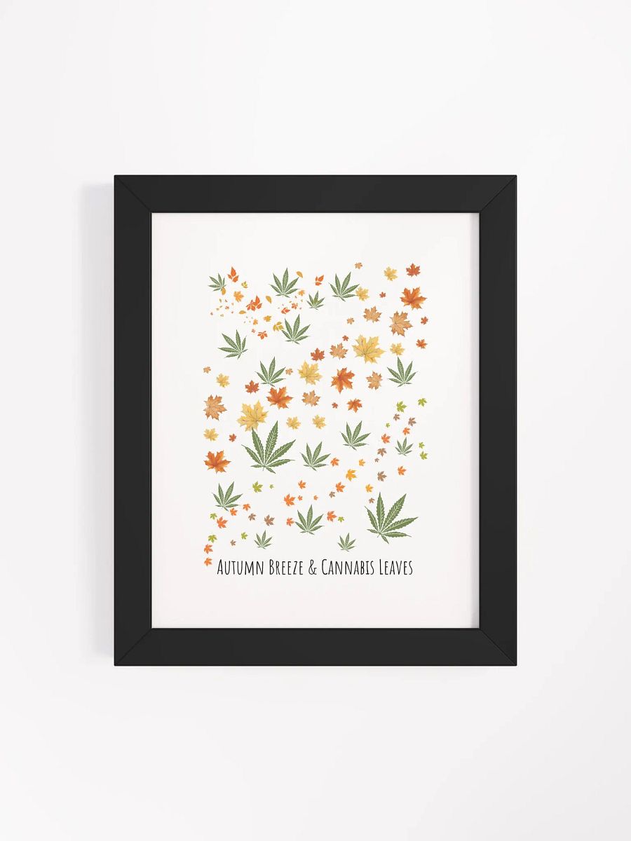 Autumn Breeze & Cannabis Leaves Framed Matte Poster product image (10)