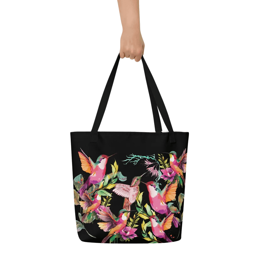 Vibrant Hummingbird Haven Tote for birdlovers product image (7)