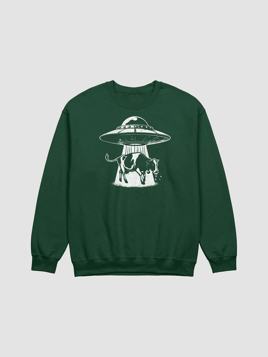 Cow and UFO Crewneck Sweatshirt Unisex product image (1)