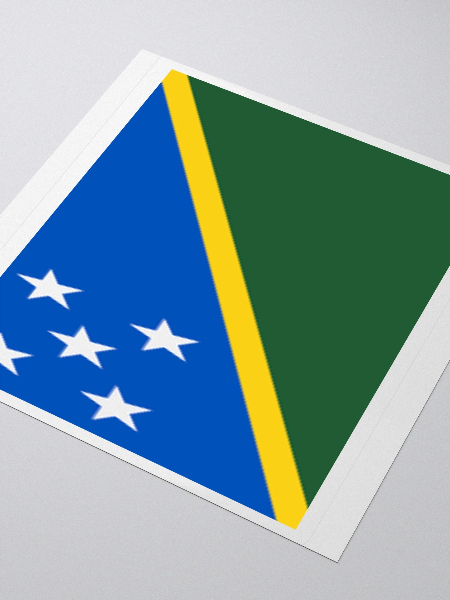 Exclusive Solomon Islands Flag Kiss-Cut Stickers - High-Quality Vinyl, Multiple Sizes product image (7)