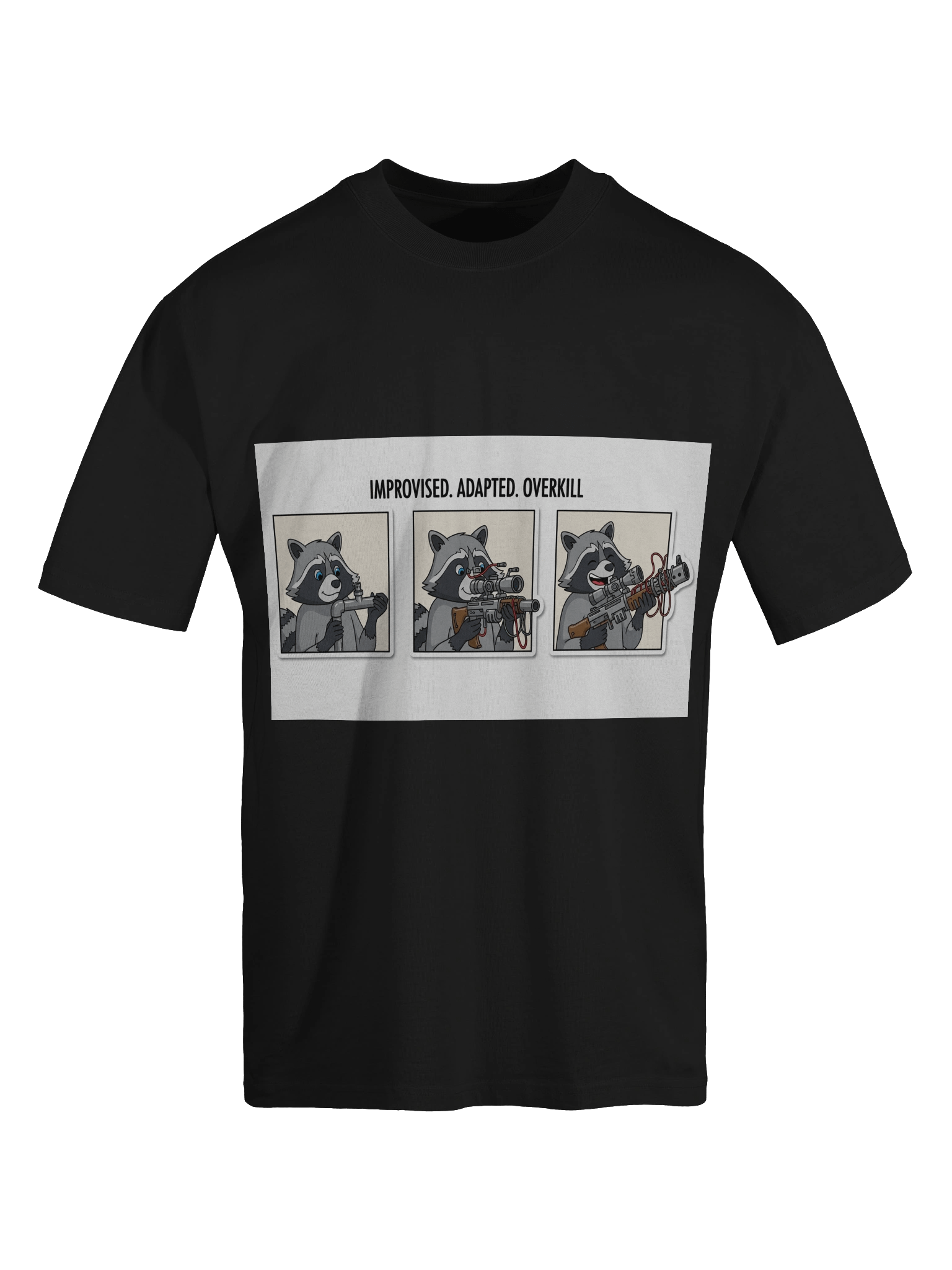 Adapted Overkill Raccoon Comic T-Shirt product image (23)