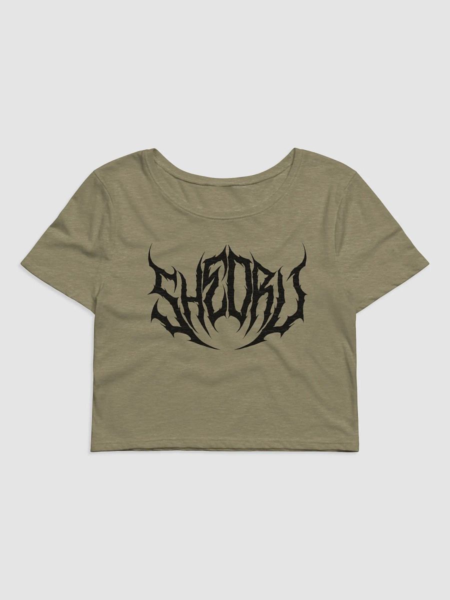 Death Metal Women's Crop Tee - Olive product image (3)