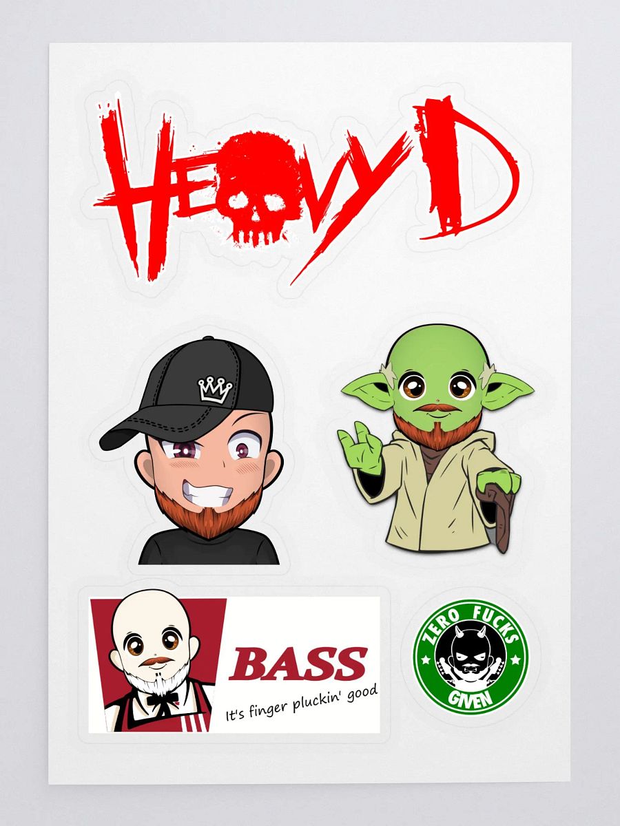 heavy D Sticker Sheet product image (3)