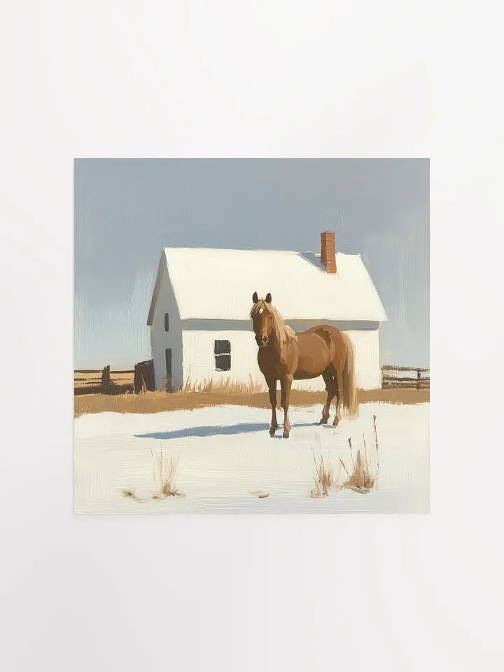Modern Farmhouse: Brown Horse IV Art Print product image (4)